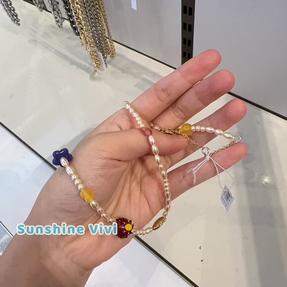 NWT Coach Multicolor Fruit Charm Necklace Gold/Multi CT069 - Picture 5 of 7